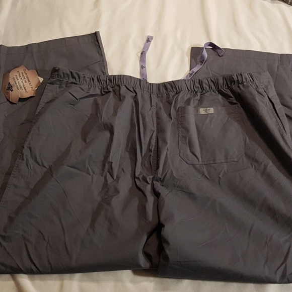 Med Couture ez flex women's size 3XL gray scrub pants NWT - Picture 4 of 4